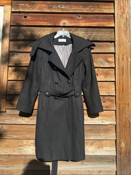 Calvin Klein Jackets & Blazers - Calvin Klein 90s wool blend fully lined jacket belted